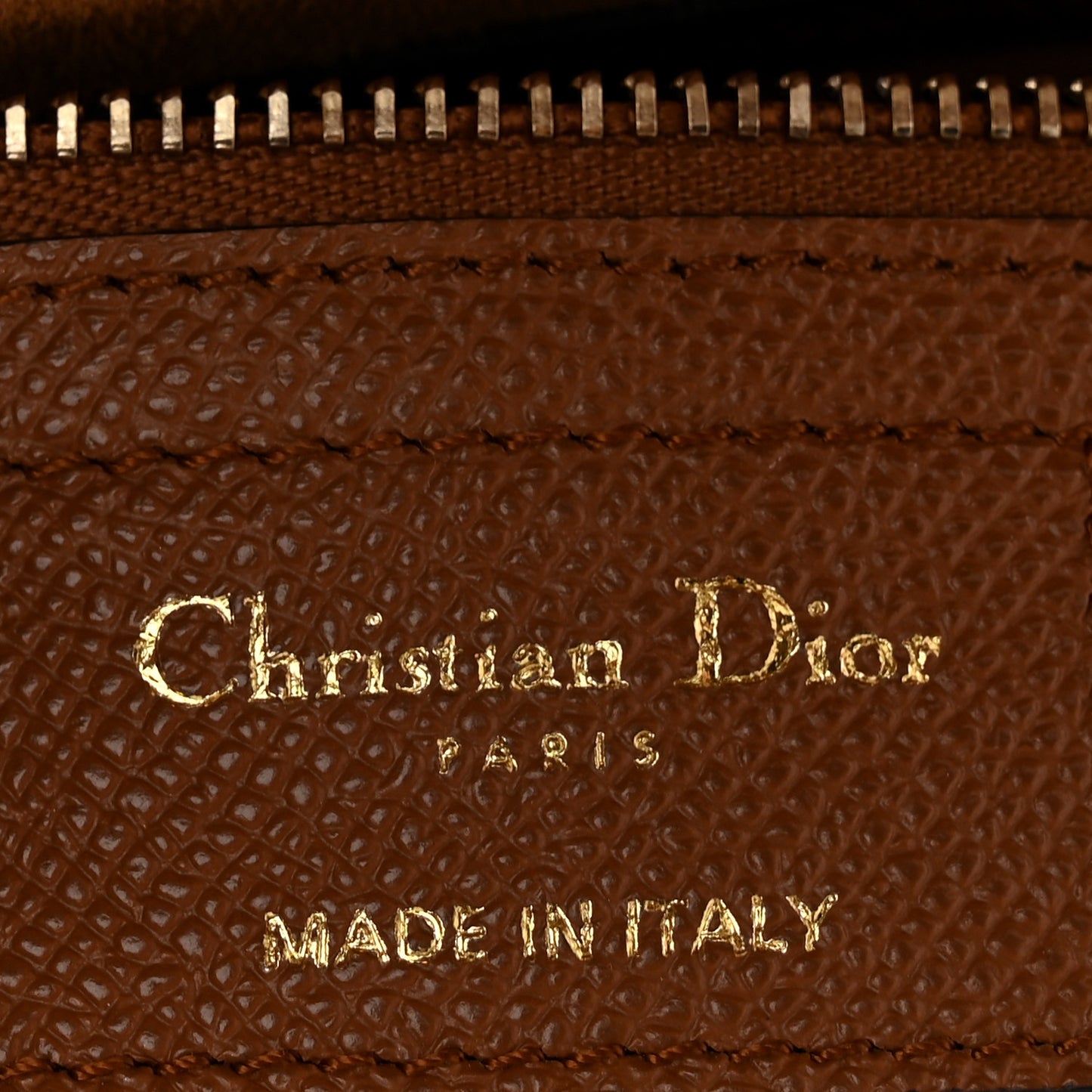 Grained Calfskin Saddle Bag With Strap Golden Saddle
