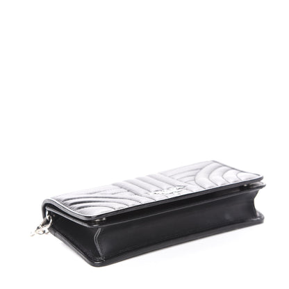 Prada Nappa Impunture Diagramme Chain Wallet Black 3 of 10