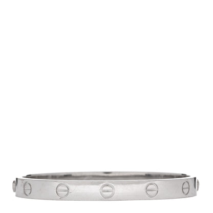 Cartier 18K White Gold LOVE Bracelet 16 1 of 5