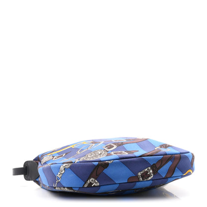 Hermes Silk Sursoie To Go Pouch  Bleu Zellige Ebene Caban 4 of 11