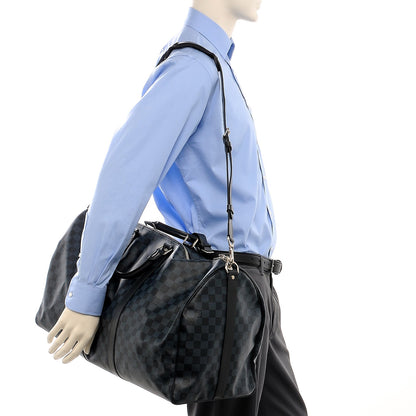 Louis Vuitton Damier Cobalt Keepall Bandouliere 55 2 of 13