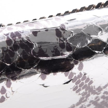 Givenchy Metallic Python Pandora Chain Wallet Silver 7 of 9