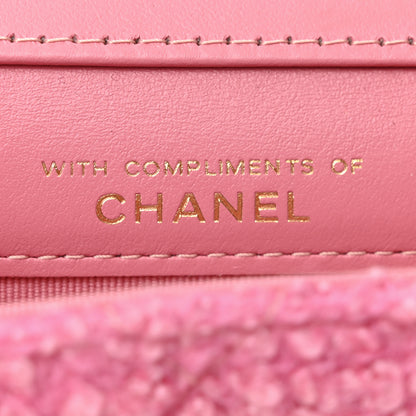 Chanel Tweed Quilted Flap Chain Waist Bag Pink 7 of 11