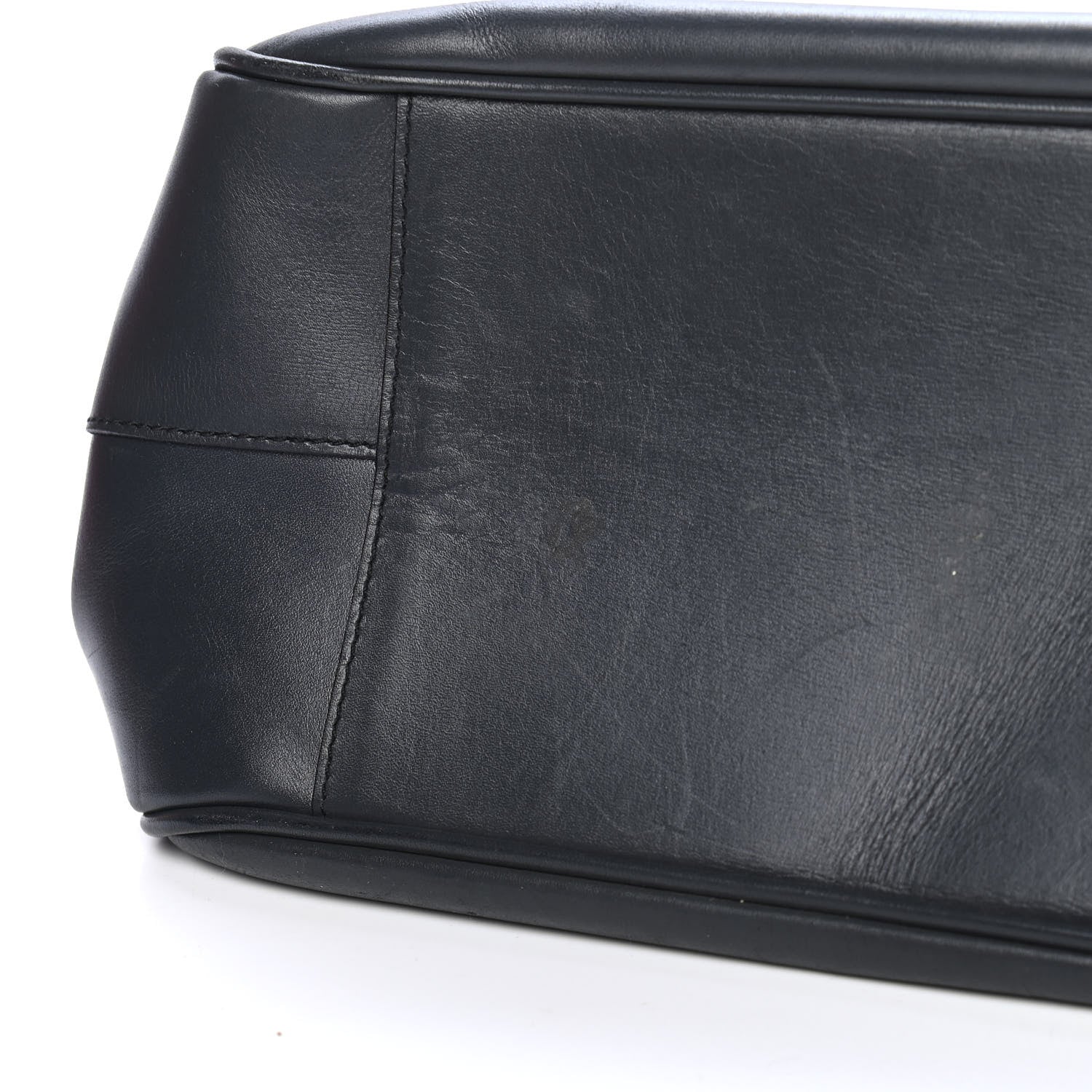 Prada Calfskin Top Handle Frame Bag Black 9 of 10