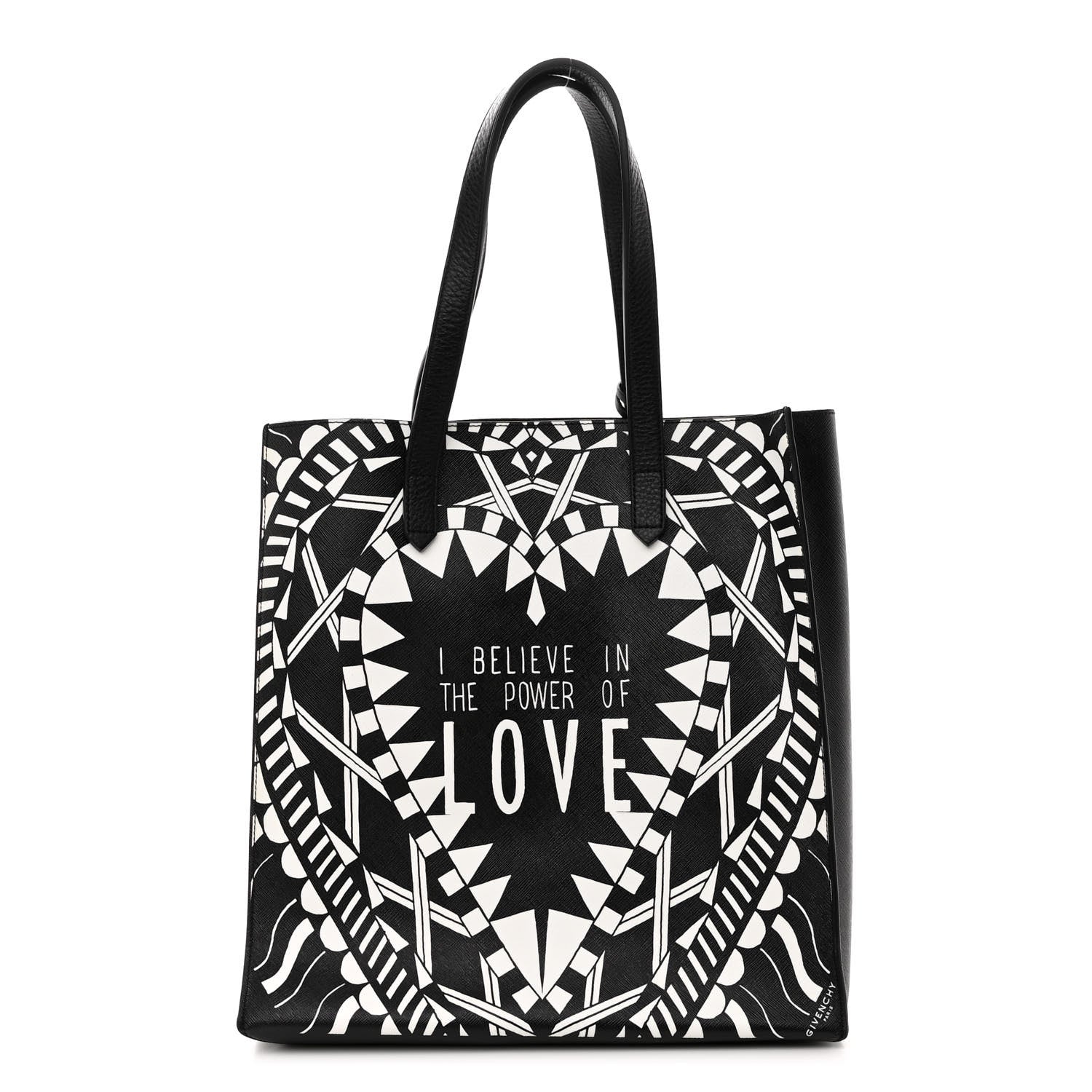 Givenchy Calfskin Power of Love Print Tote Black 3 of 9