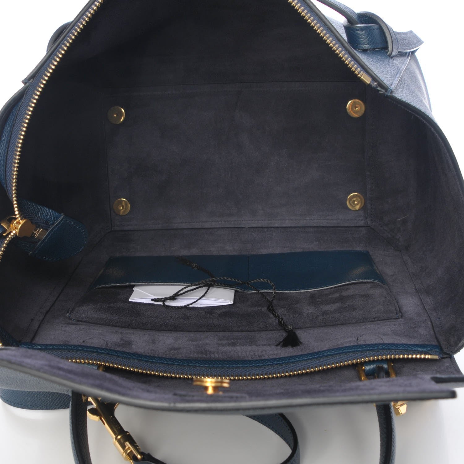 Celine Grained Calfskin Mini Belt Bag Deepsea 6 of 7