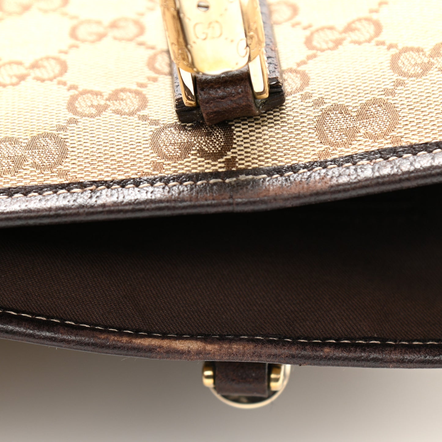 Monogram Web Tote Brown