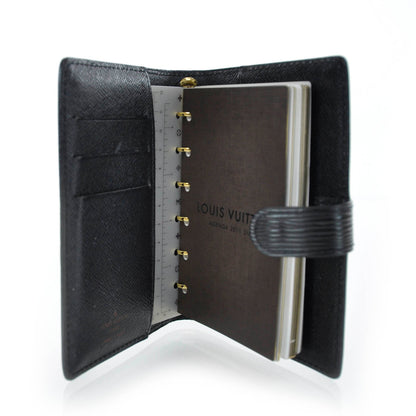 Louis Vuitton Epi Small Ring Agenda Black 4 of 8