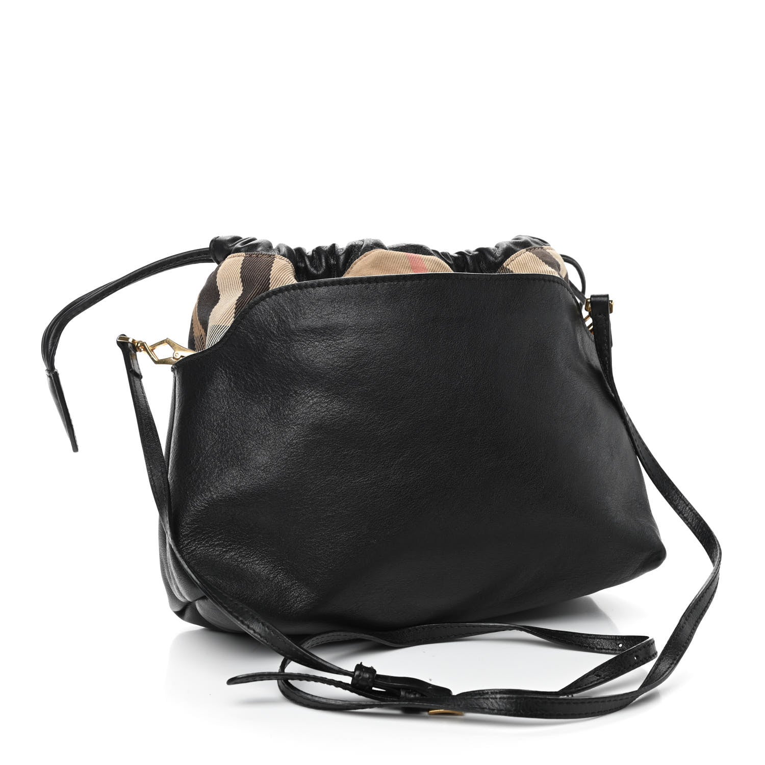 Burberry Calfskin House Check Little Crush Black 3 of 10