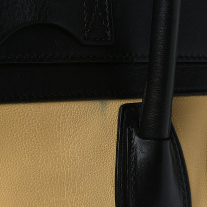 Celine Velluto Calfskin Mini Tri-Color Luggage Vanilla 11 of 13