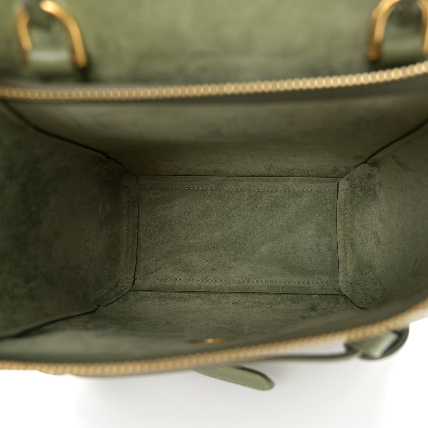 Grained Calfskin Nano Belt Bag Light Khaki