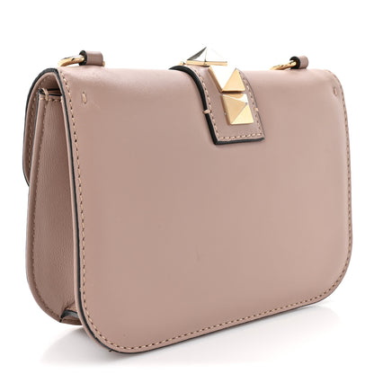 Valentino Garavani Vitello Small Glam Lock Rockstud Flap Poudre 2 of 14