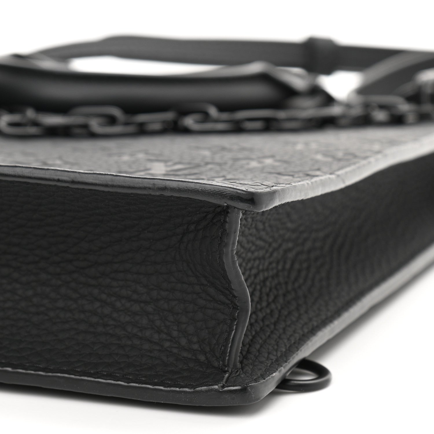 Louis Vuitton Taurillon Monogram Sac Plat Messenger Black 9 of 9