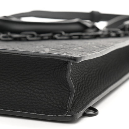 Louis Vuitton Taurillon Monogram Sac Plat Messenger Black 9 of 9