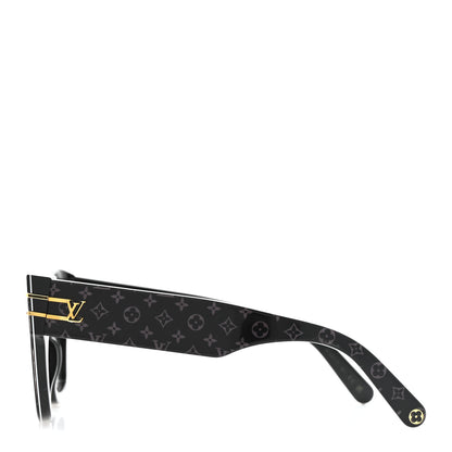 Louis Vuitton Acetate Blade Sunglasses Z1616E Black Black 3 of 8
