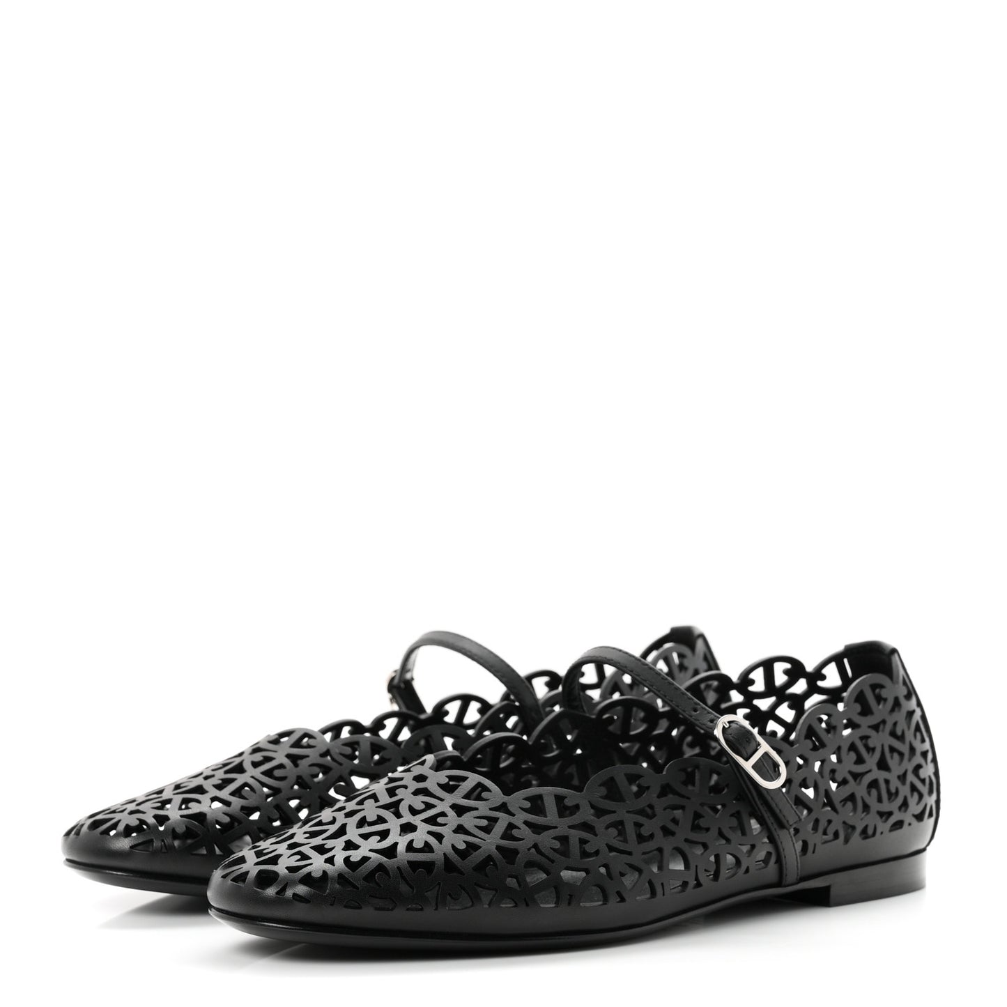 Calfskin Meli Ballet Flats 38.5 Black