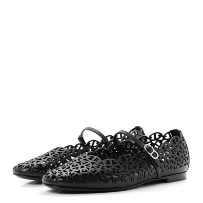 Hermes Calfskin Meli Ballet Flats 38.5 Black 4 of 10