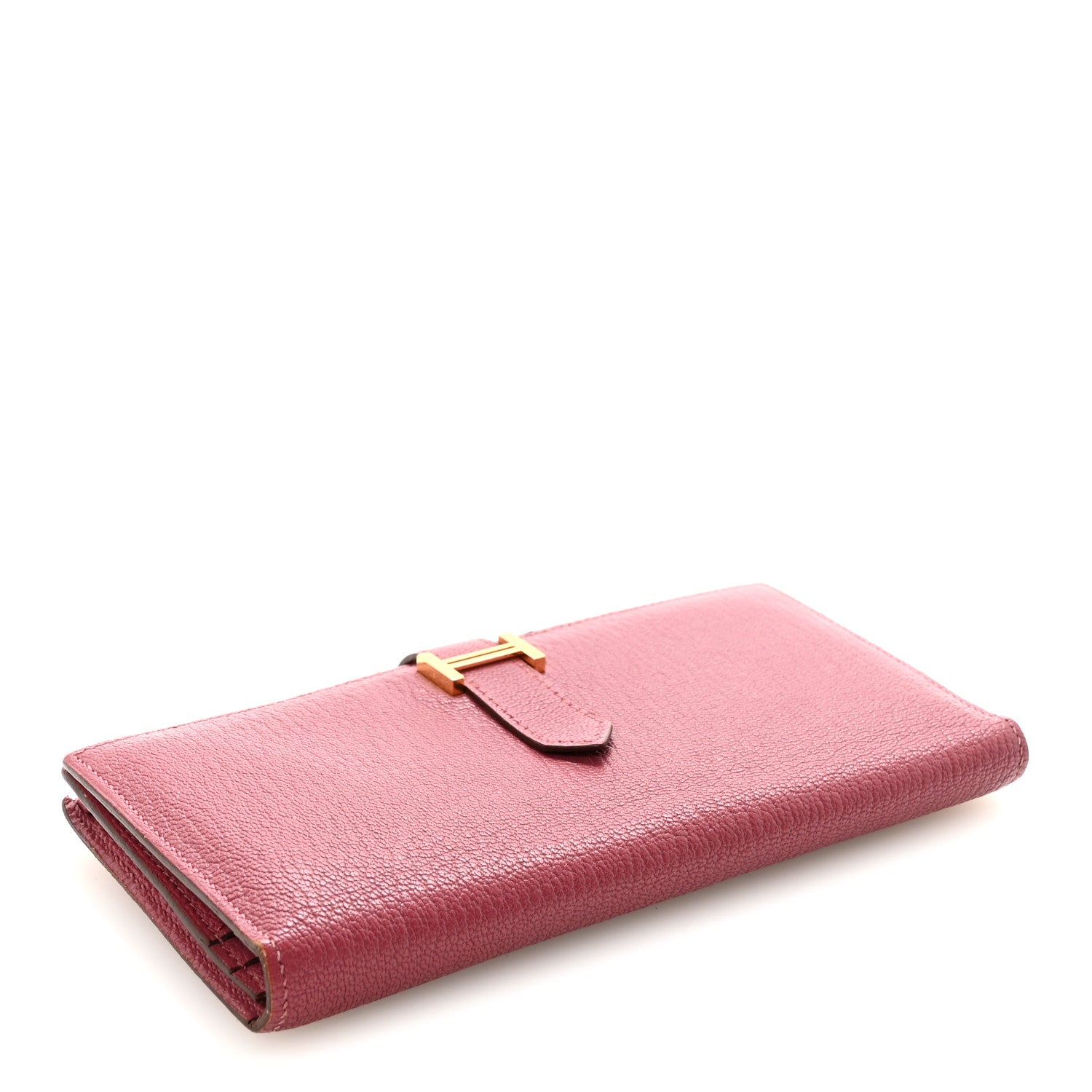 Hermes Chèvre Mysore Bearn Gusset Wallet Bois de Rose 4 of 6