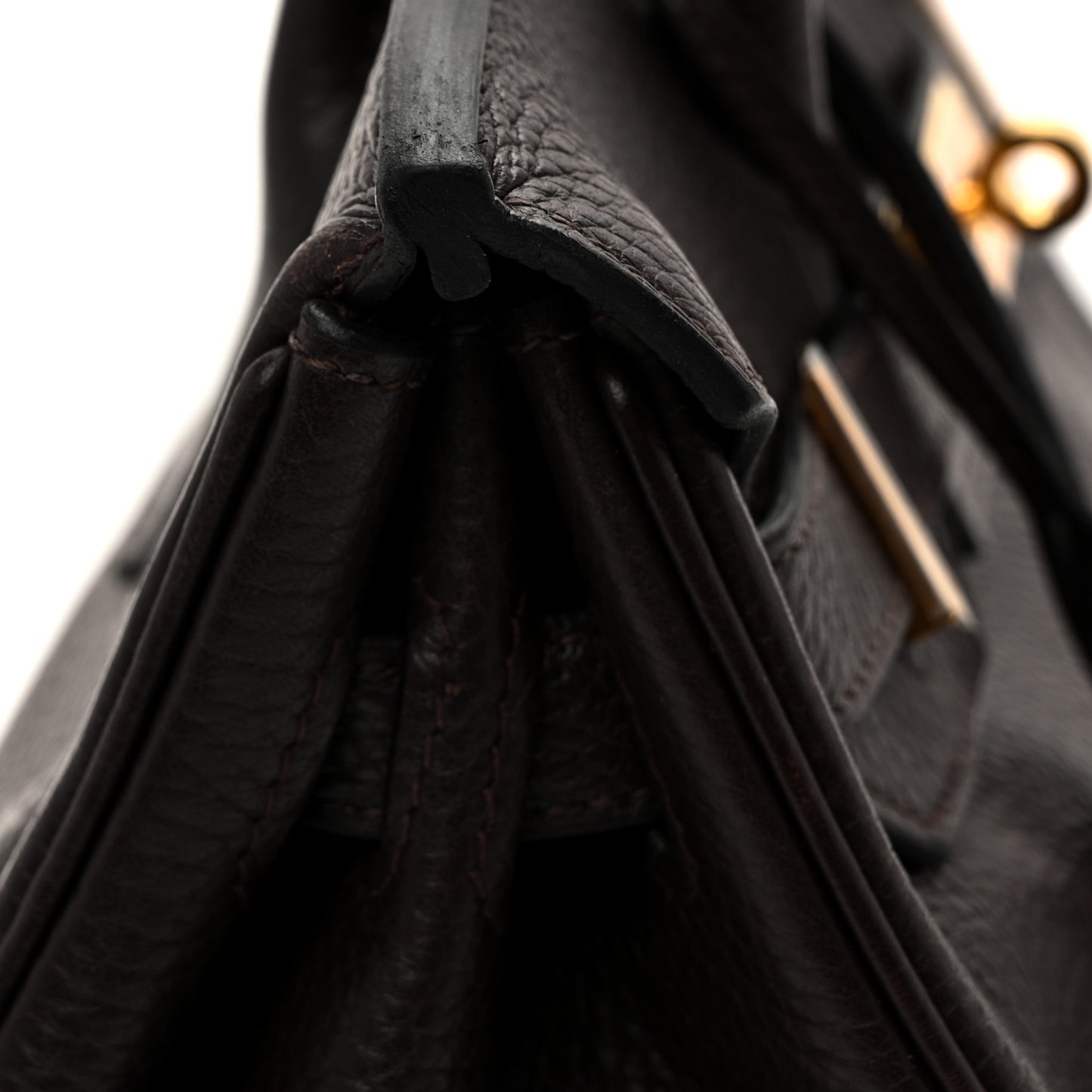 Taurillon Clemence Birkin 30 Chocolate