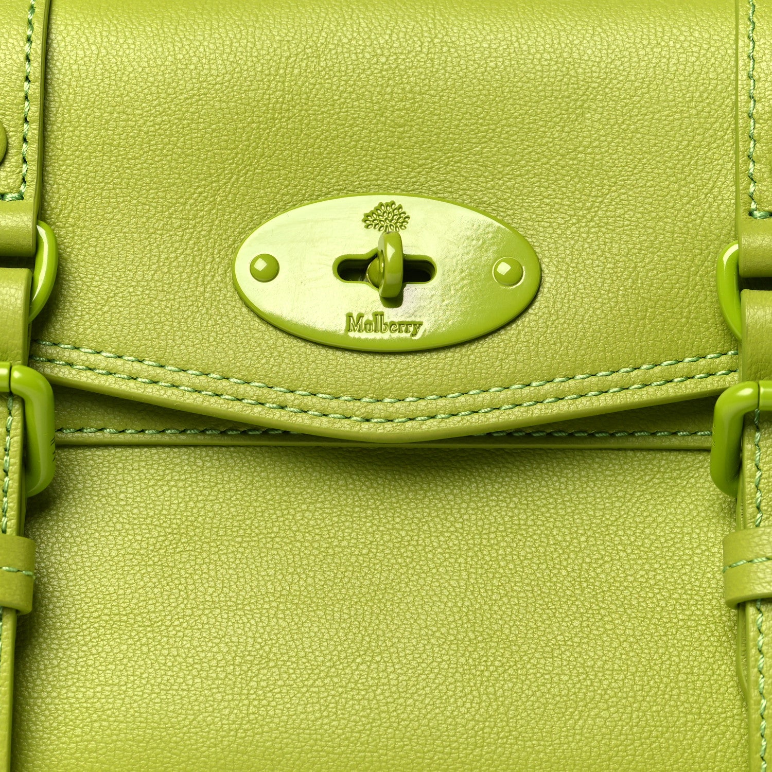 Mulberry Micro Classic Grain Mini Alexa Acid Green 8 of 10