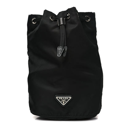 Prada Nylon Vela Drawstring Pouch Black 1 of 9