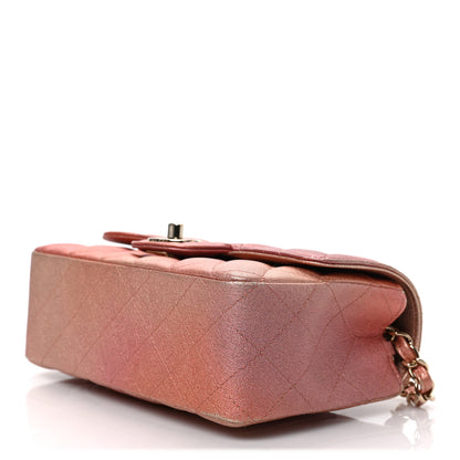 Chanel Iridescent Quilted Rectangle Mini Flap Pink 9 of 9