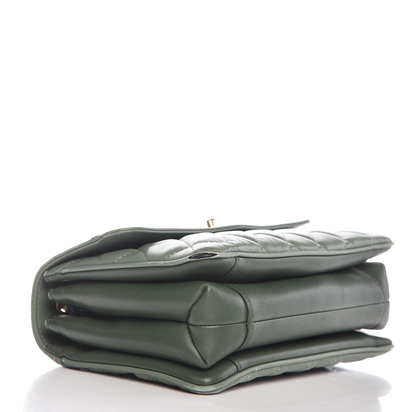 Lambskin Quilted Coco Vintage Flap Green