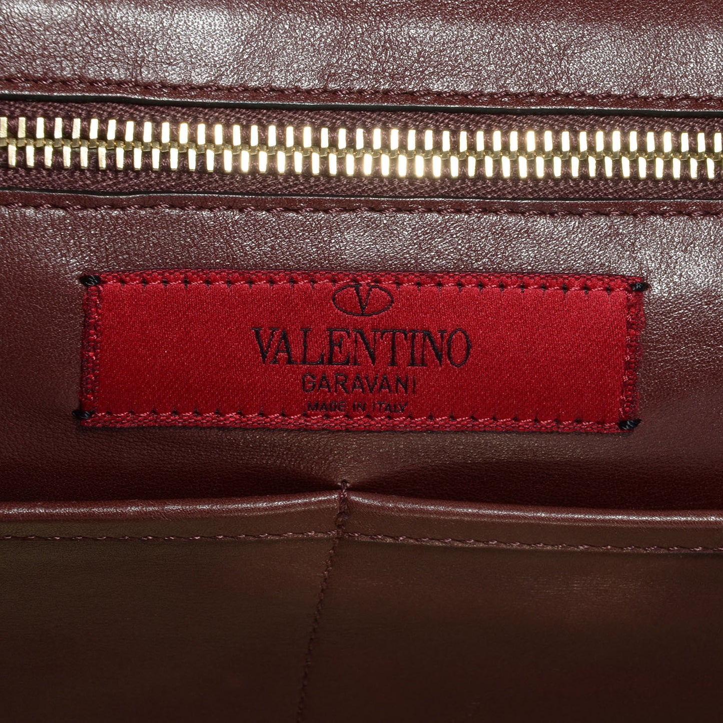 Vitello Medium Rockstud All Over Tote Brun