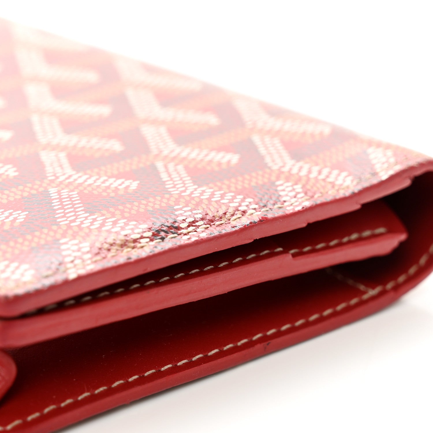 Goyard Goyardine Richelieu Wallet Red 8 of 10