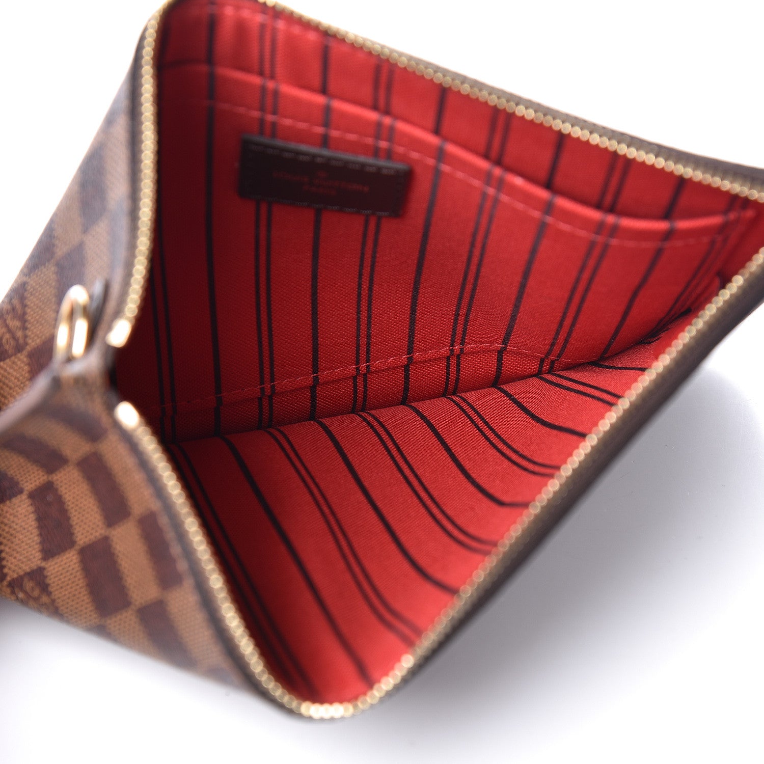 Louis Vuitton Damier Ebene Neverfull MM GM Pochette 5 of 8