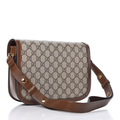 Gucci GG Supreme Monogram Horsebit 1955 Shoulder Bag Beige Brown Sugar 3 of 10