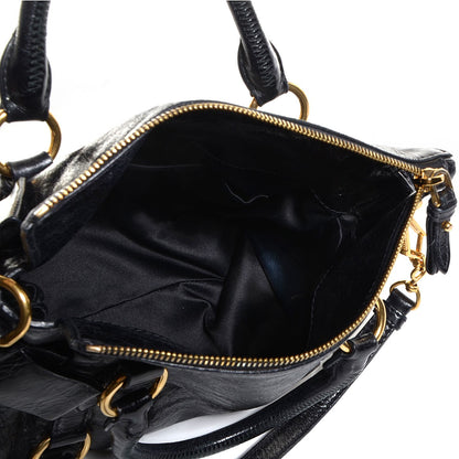 Miu Miu Vitello Lux Mini Bow Bag Nero Black 5 of 8