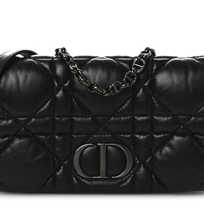 Christian Dior Calfskin Macrocannage Mini Caro Bag Black 8 of 14