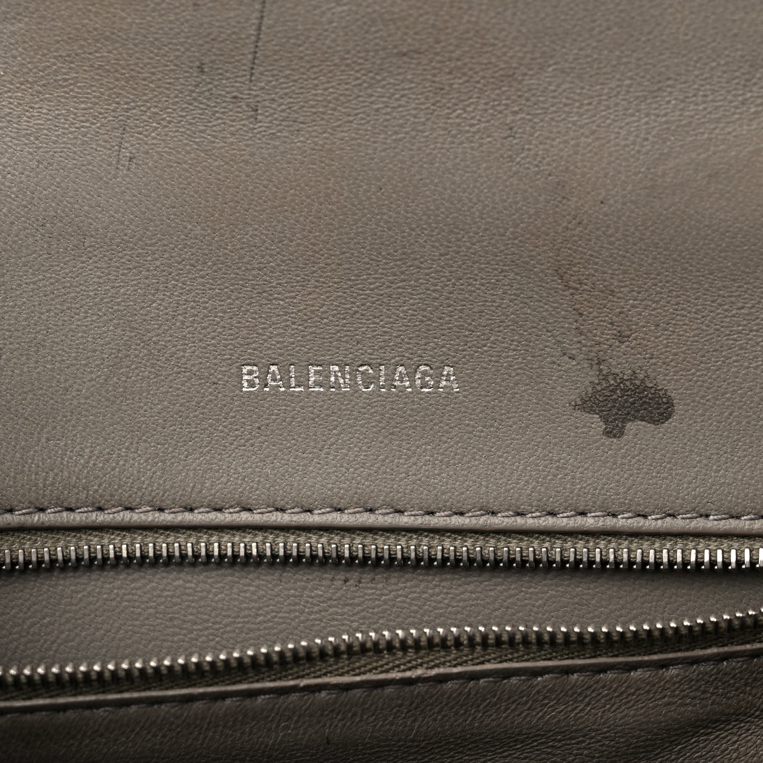 Balenciaga Calfskin Snake Effect Small Hourglass Top Handle Bag Black White 6 of 13