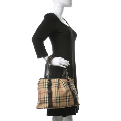 Burberry Haymarket Check Small Northfield Tote Chocolate 3 of 16