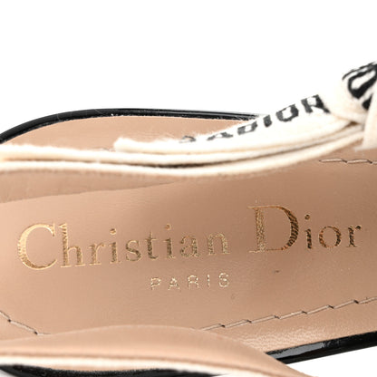Christian Dior Patent Ribbon J'Adior Slingback 100mm Pumps 35 Black 7 of 12
