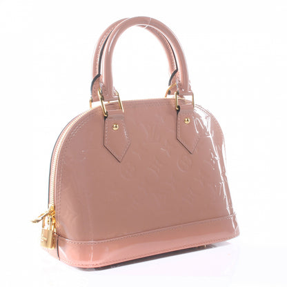 Louis Vuitton Vernis Alma BB Rose Velours 3 of 7