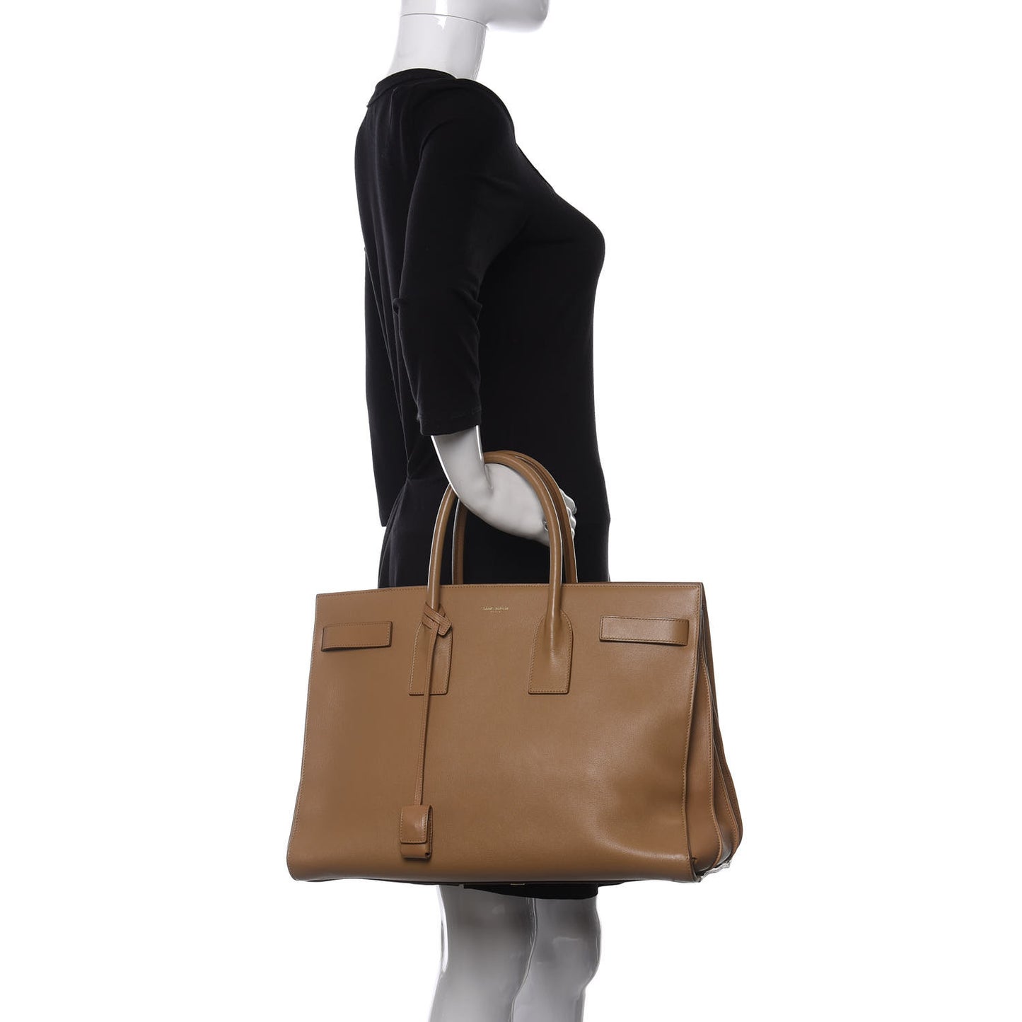 Calfskin Large Sac de Jour Carryall Tan