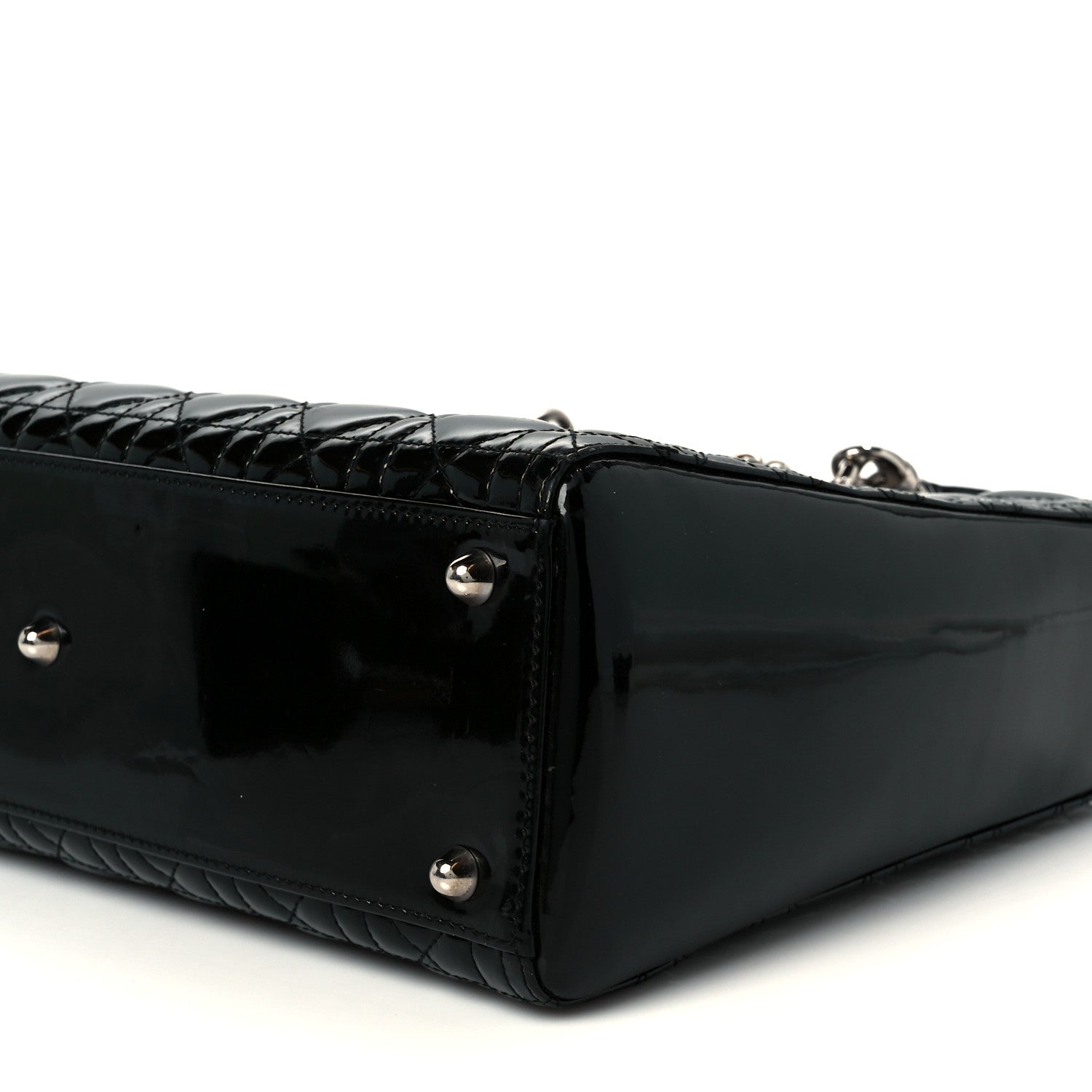 Christian Dior Patent Cannage Large Lady Dior Black 10 of 10