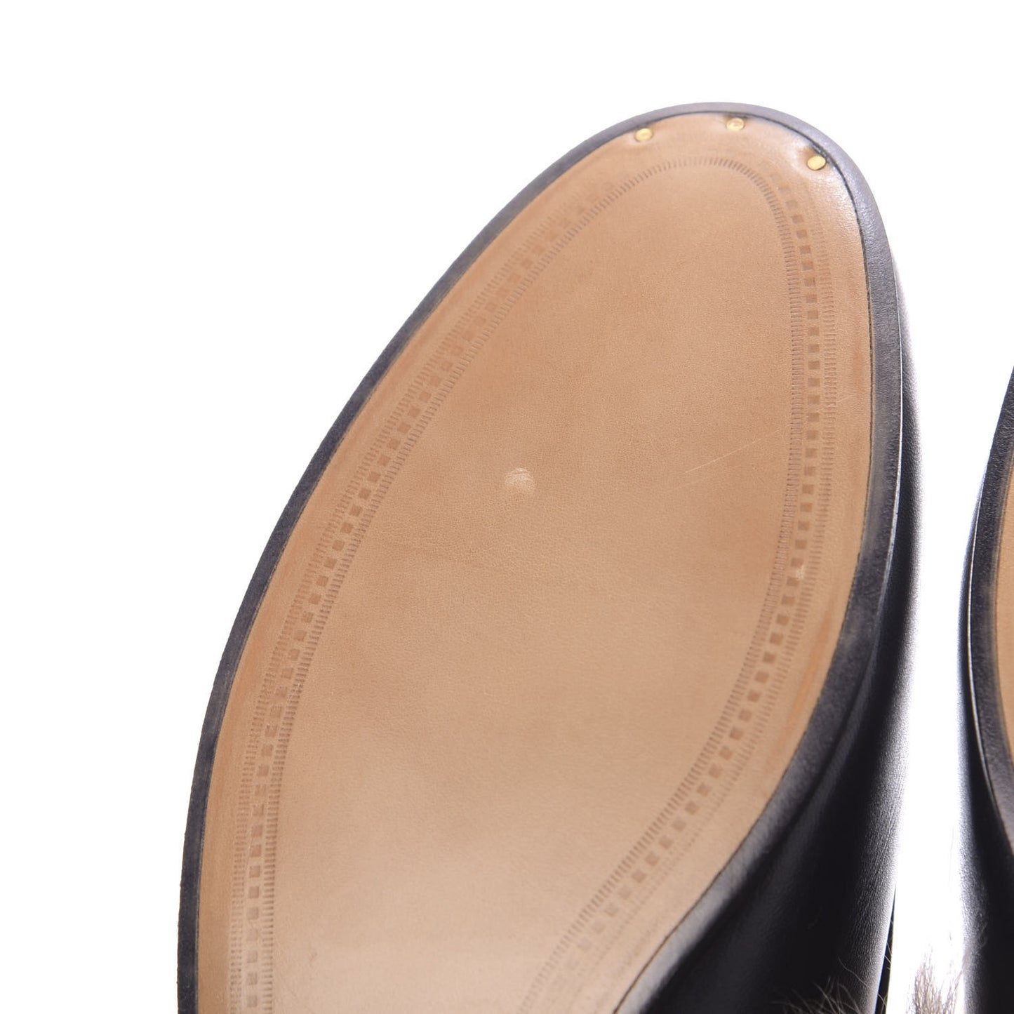 Malaga Kid Fur Womens Jordaan Loafers 41 Black Natural