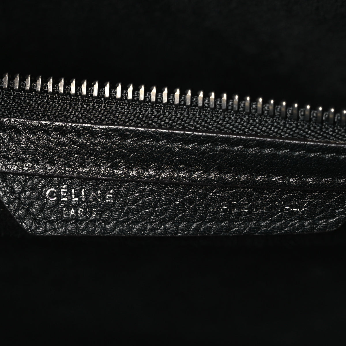 Drummed Calfskin Mini Luggage Black