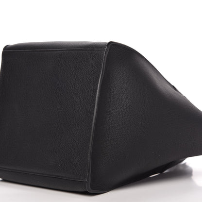 Celine Supple Grained Calfskin Small Long Strap Big Bag Black 7 of 9