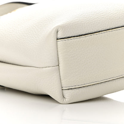 Salvatore Ferragamo Tumbled Calfskin Gancini Mini Bag White 8 of 13