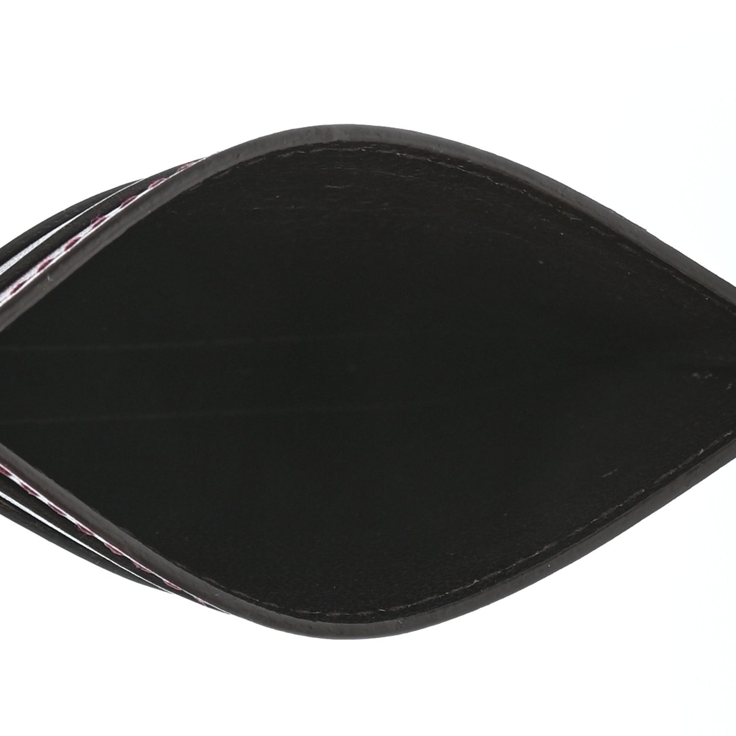 Calfskin Heartbeat Print Card Holder New Wine