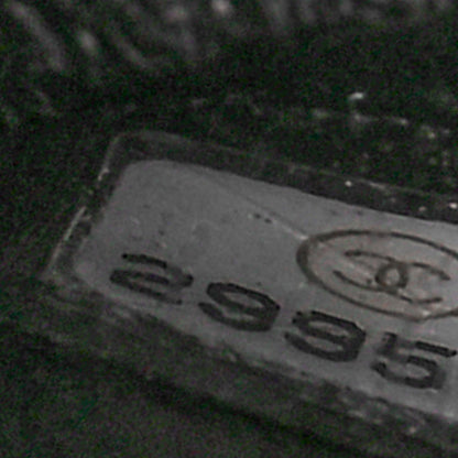 Chanel Shiny Crumpled Calfskin Quilted Medium Double Flap So Black 7 of 8