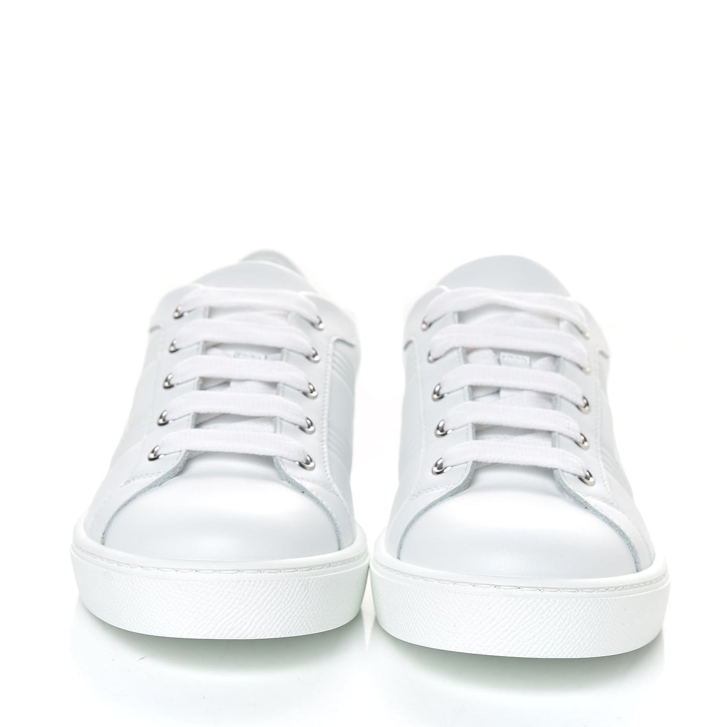 Calfskin Womens Avantage Sneakers 37 White