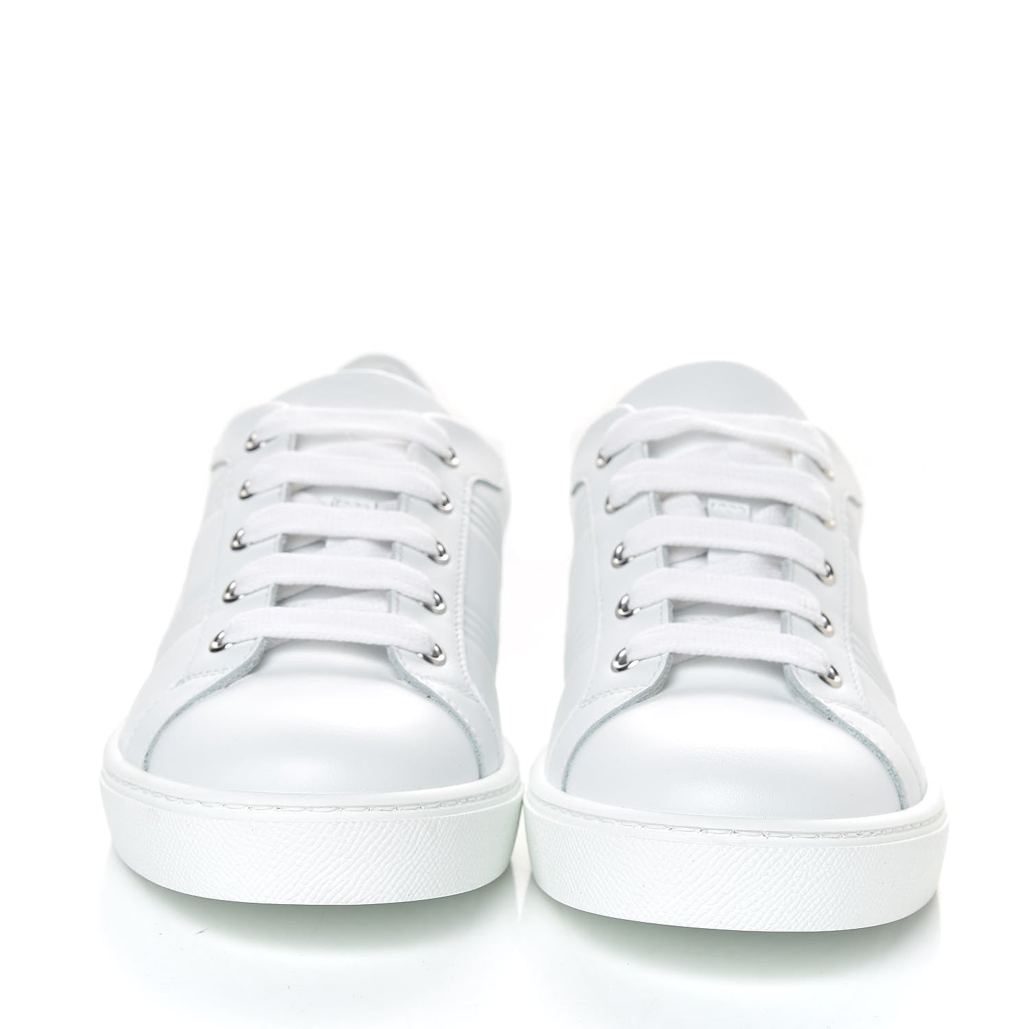 Hermes Calfskin Womens Avantage Sneakers 37 White 2 of 9