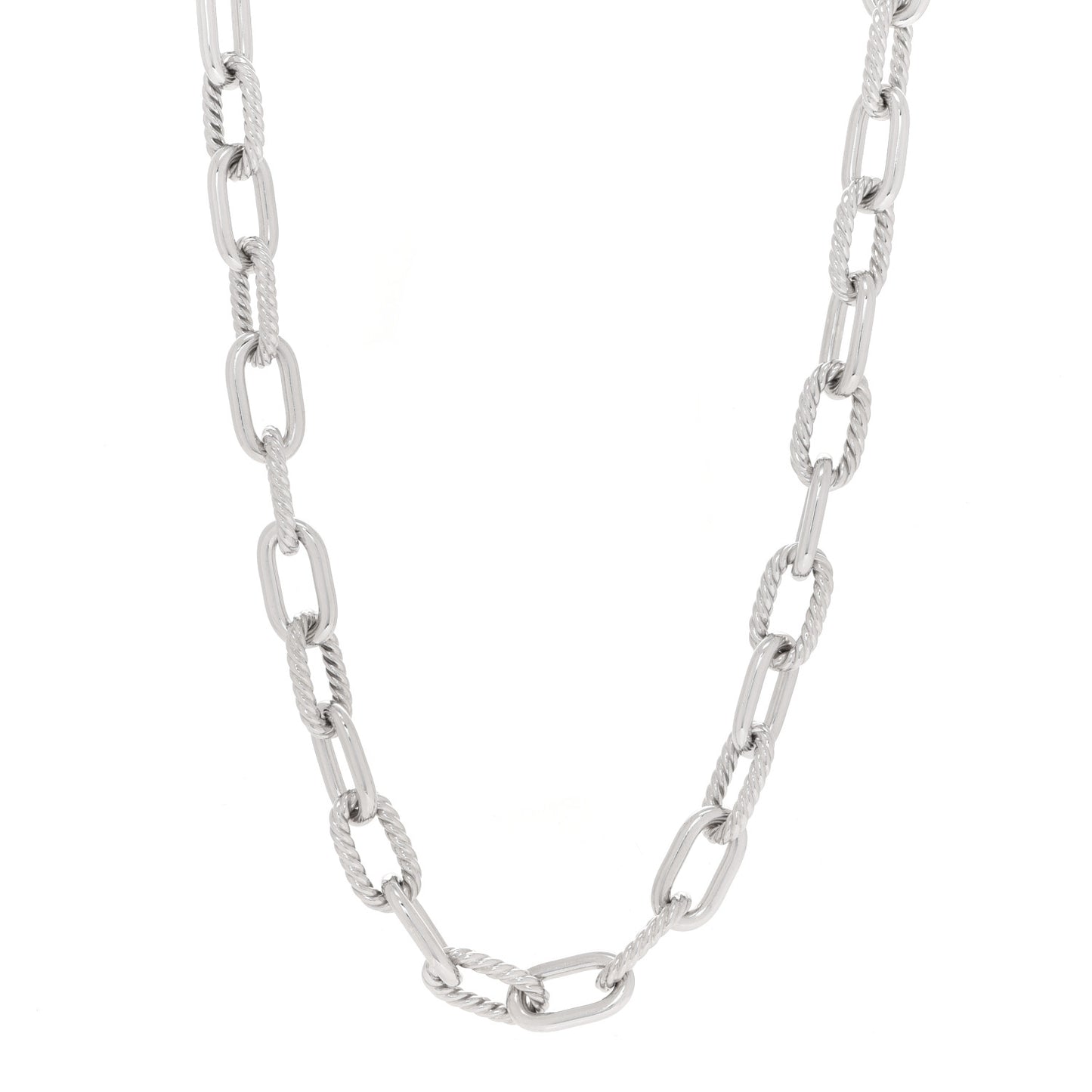 Sterling Silver 11mm Madison Chain Necklace 20.5"