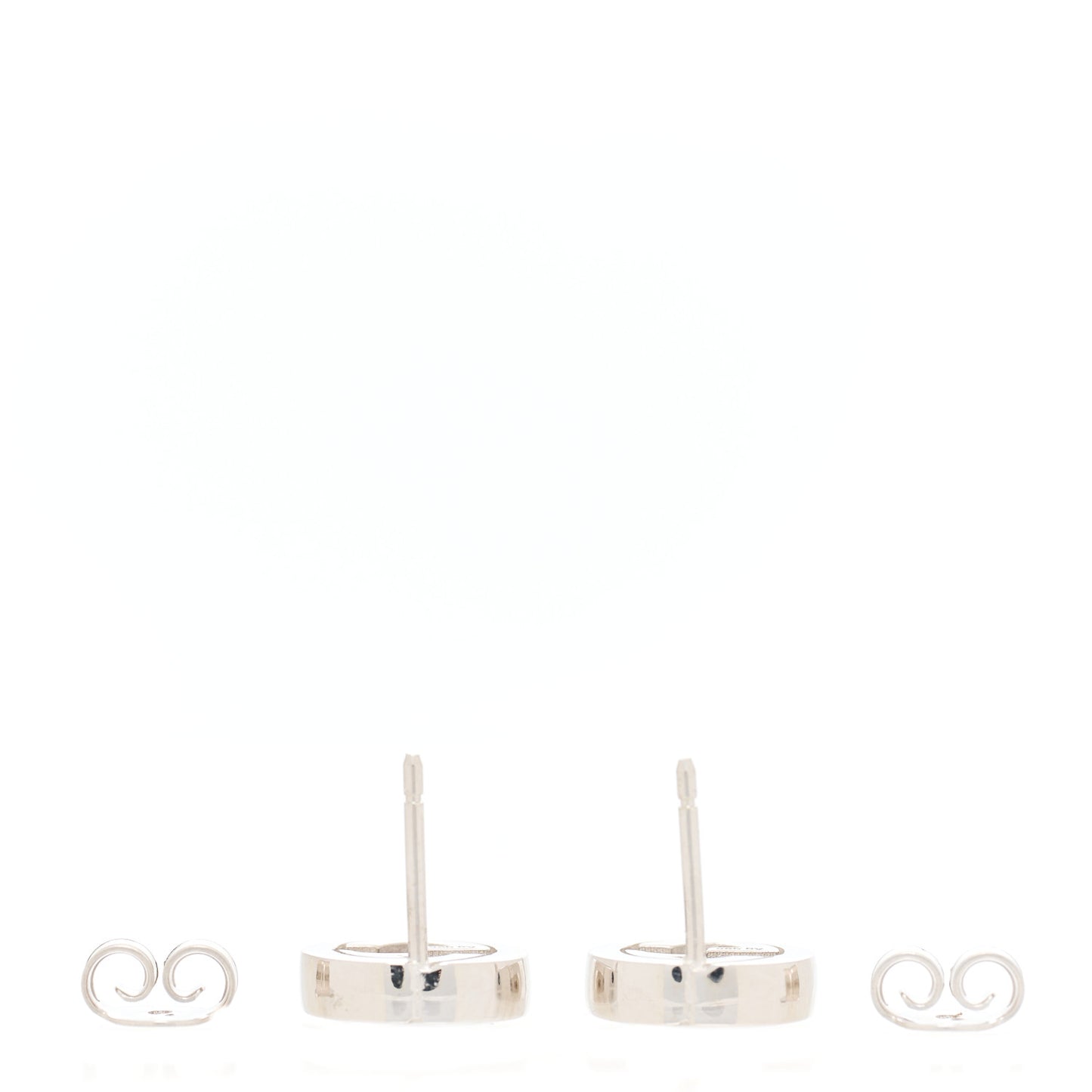 Sterling Silver Interlocking GG Stud Earrings