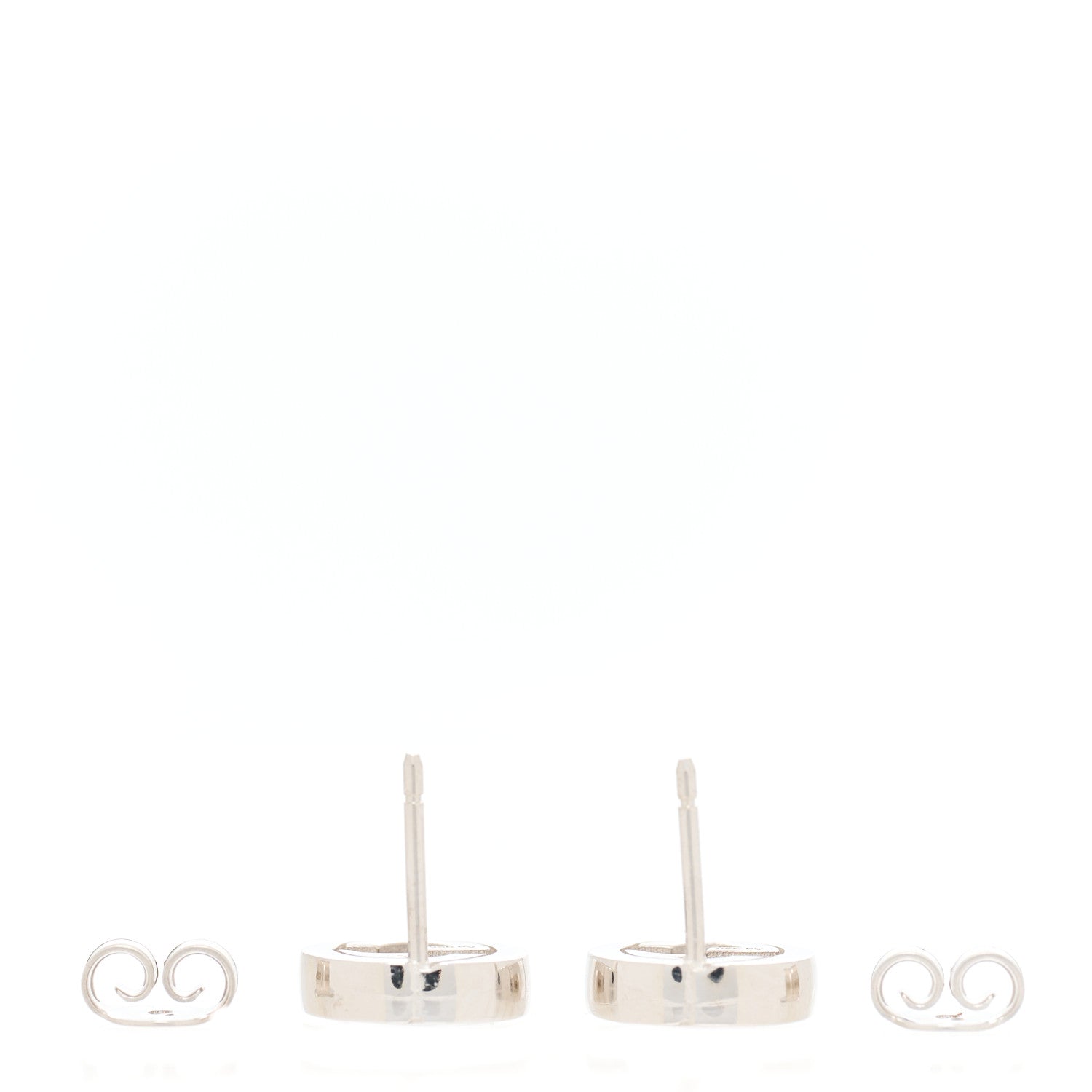 Gucci Sterling Silver Interlocking GG Stud Earrings 3 of 4